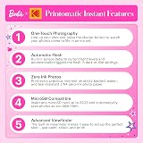 KODAK Barbie Printomatic 5MP Instant Camera ZINK 2x3 Paper Pink view 6