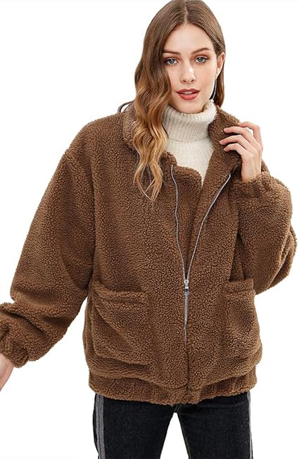zaful fuzzy jacket