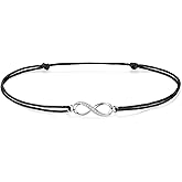 ZENI Infinity Anklet for Women Girl Soft Skin-friendly Rope Ankle Bracelets Handmade 34cm Adjustable Love Friendship Mother's Day Jewelry Gift