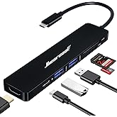 Hiearcool USB C Hub, USBC Hub Multi-Port Adapter for MacBook Pro/Air M1 M2, 4K HDMI USB-C Dock Dongle for iPad and Other Type C Devices