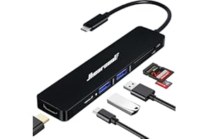 Hiearcool USB C Hub, USB C Hub Multi-Port Adapter for MacBook Pro/Air M1 M2, 4K HDMI USB C Dock Dongle for iPad and Other Type C Devices