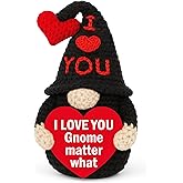 YUEYUQIU Valentines Gifts for Him Her Boyfriend Girlfriend - Handmade Crochet Gnome, Romantic Wedding Anniversary Birthday Valentine’s Day Presents for Husband Wife - I Love You Gift for Women Men
