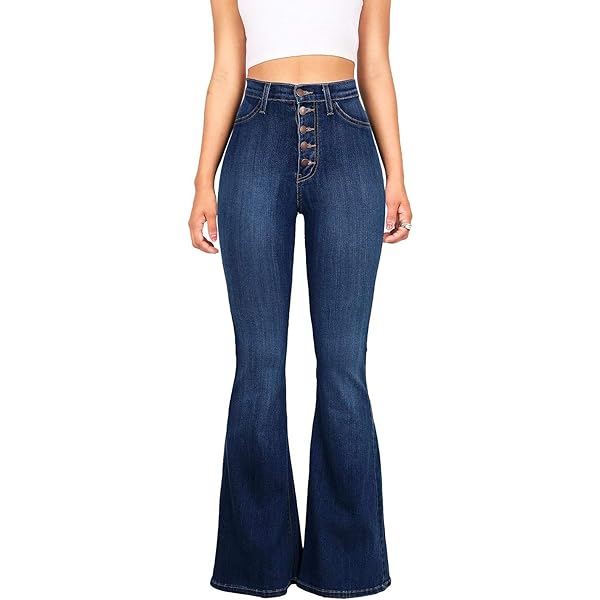 ZAKAY High Waisted Bell Bottom Jeans for Women Flare Jeans