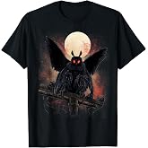 Mothman T-Shirt Cryptid Tee for Men Women Cryptozoology Moth Man T Shirts