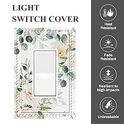 Cuitxrac Boho Floral Decorator Light Switch or