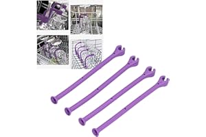 Wine Glass Holder for Dishwasher, 4Pcs Silicone Stemware Rack, Adjustable Flexible Wine Glass Holder for Home Bar Use