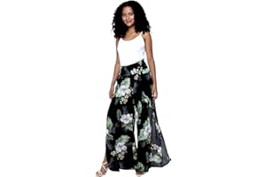 HAWAII HANGOVER Lady High Slit Wide Leg Pants in Pineapple Garden