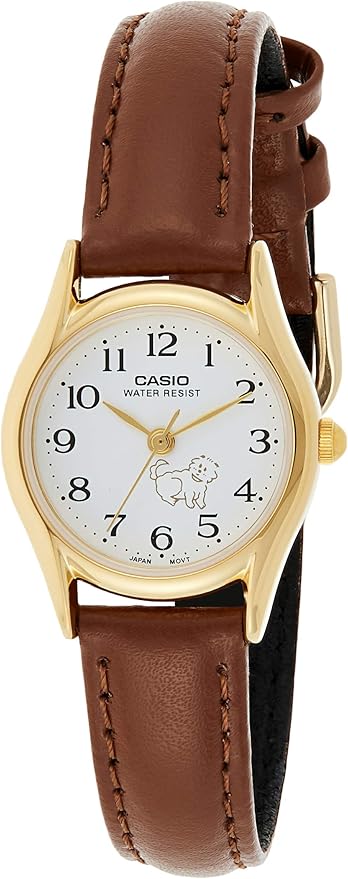 casio with leather strap