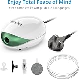 NICREW UFO Air Pump Aquarium Ultra Silent 1.7W for Up to 150 L view 7