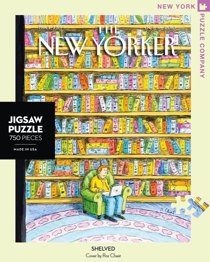New York Puzzle Company New Yorker Shelved 750 Piece Jigsaw Puzzle