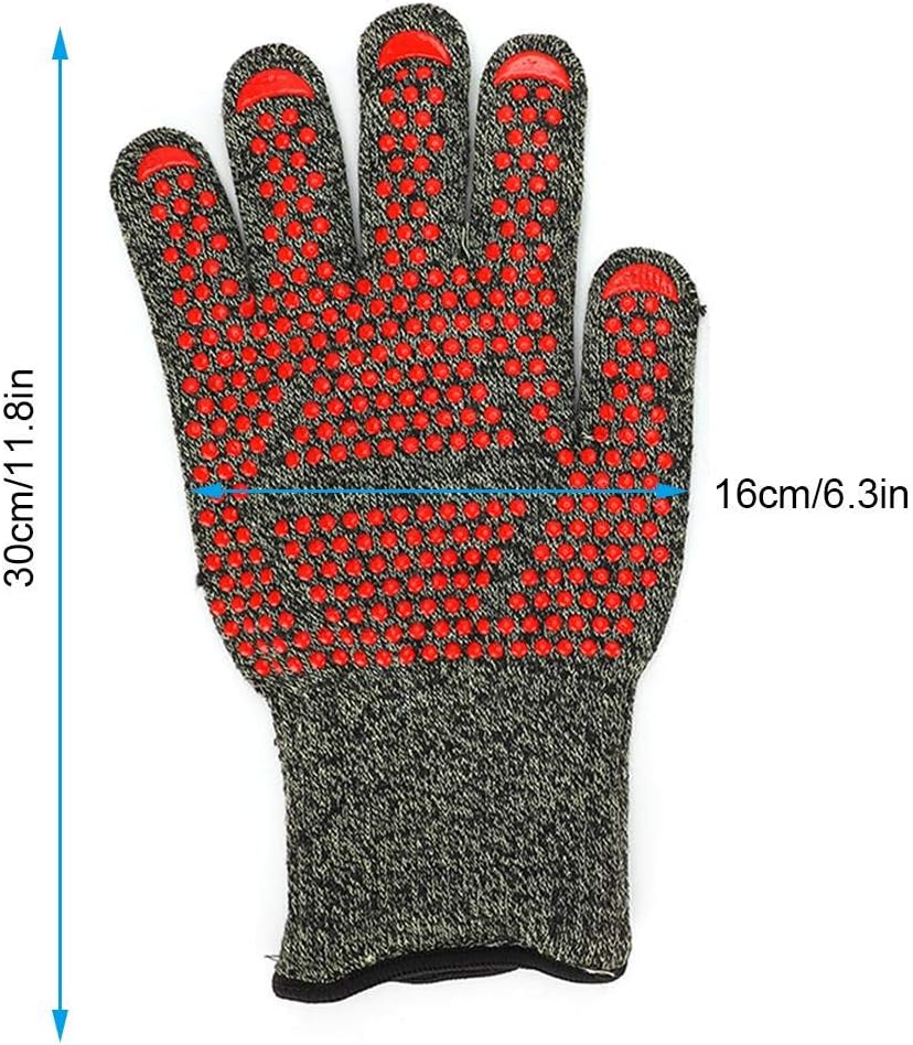 Set Guanti Da Cucina E Presina - Cotone Poliestere - Resistenti Al Calore - Blu