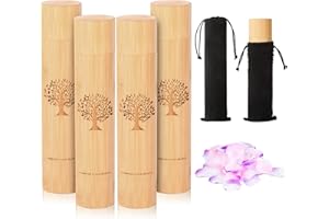 VERY100 Small Scattering Urns for Human Ashes Adult,9''x2'' Scattering Tubes for Human Ashes,Eco Friendly Biodegradable Urns for Human Ashes(Set of 4,Tree of Life Pattern)