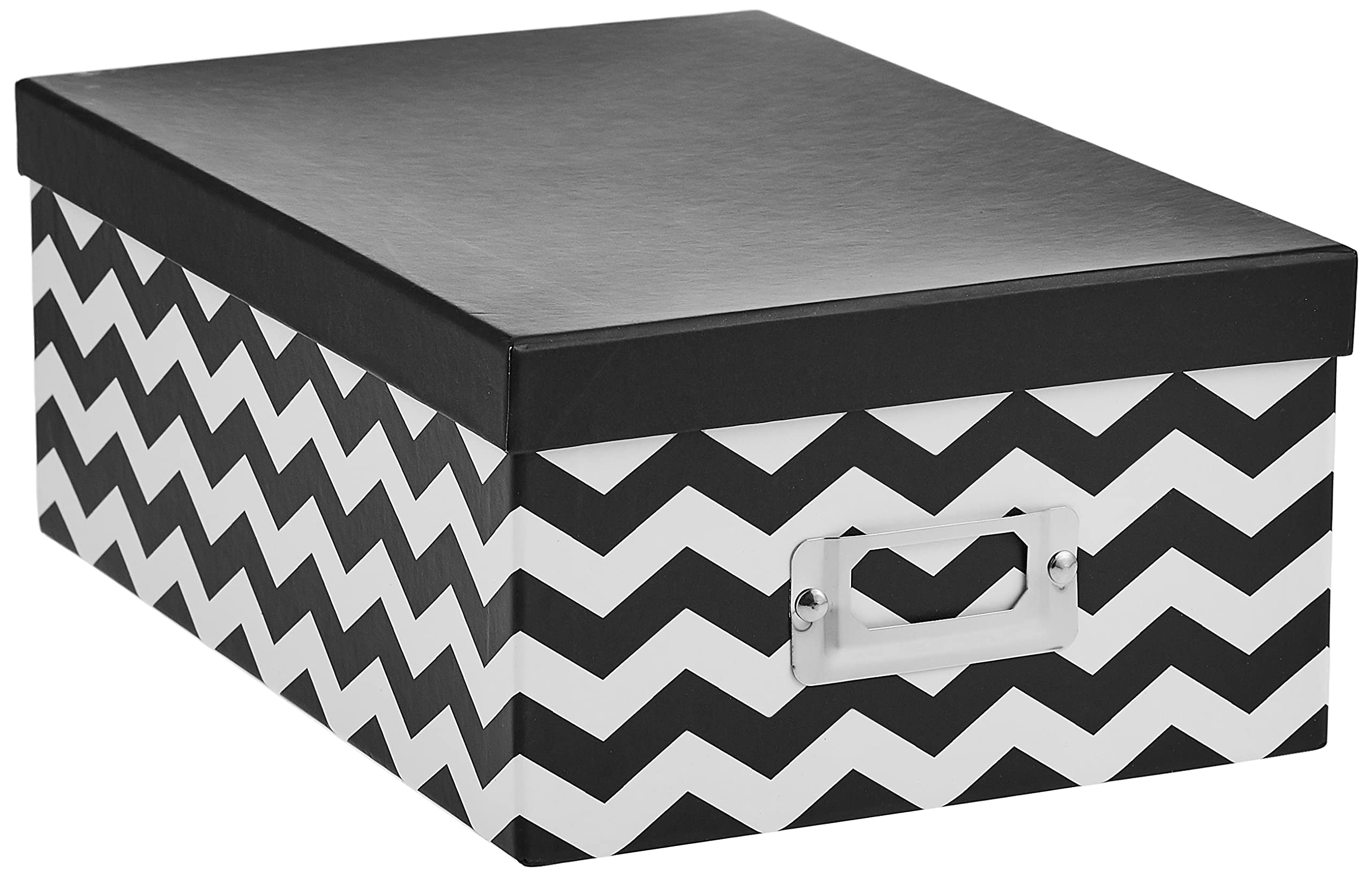 Pioneer Photo Albums B-1BW Photo Storage Box, Chevron Design