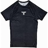 Takedown Short Sleeve Rashguard for Kids - Breathable Youth MMA Compression Shirt for Jiu Jitsu & Wrestling