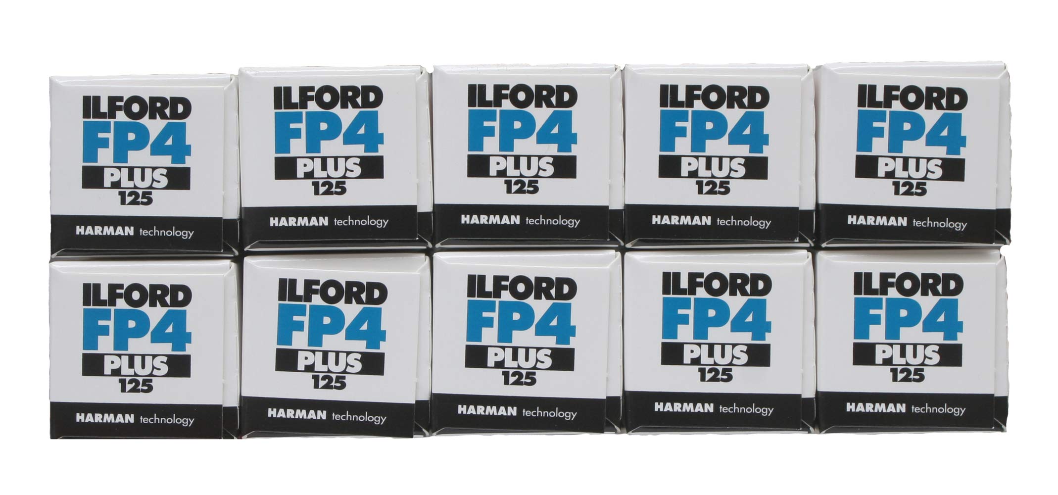 Ilford FP4+ Black & White film, 120/125 asa, multipack of 10 [Camera]