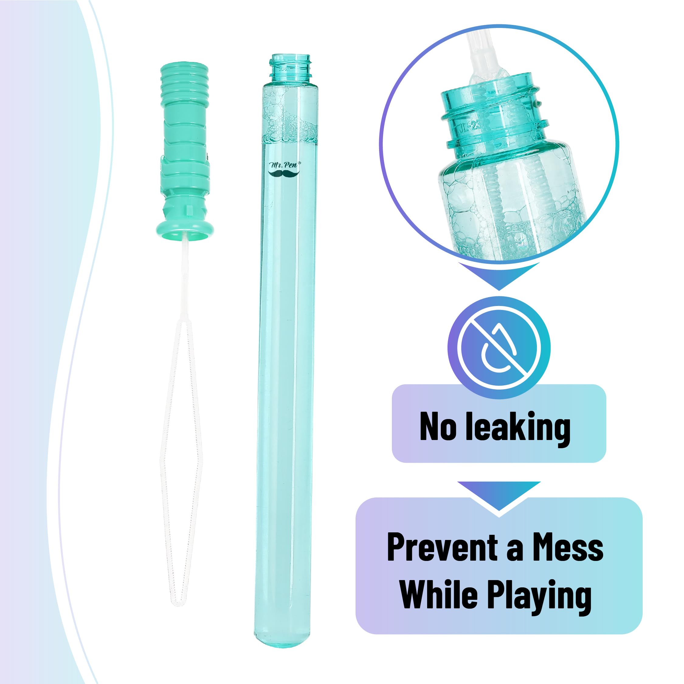 Mr. Pen- Bubble Wands, 2 Pack, 14.3 Inches, Big Bubble Wands, Bubbles Party Favors for Kids, Blowing Bubbles, Bubble Sticks for Kids