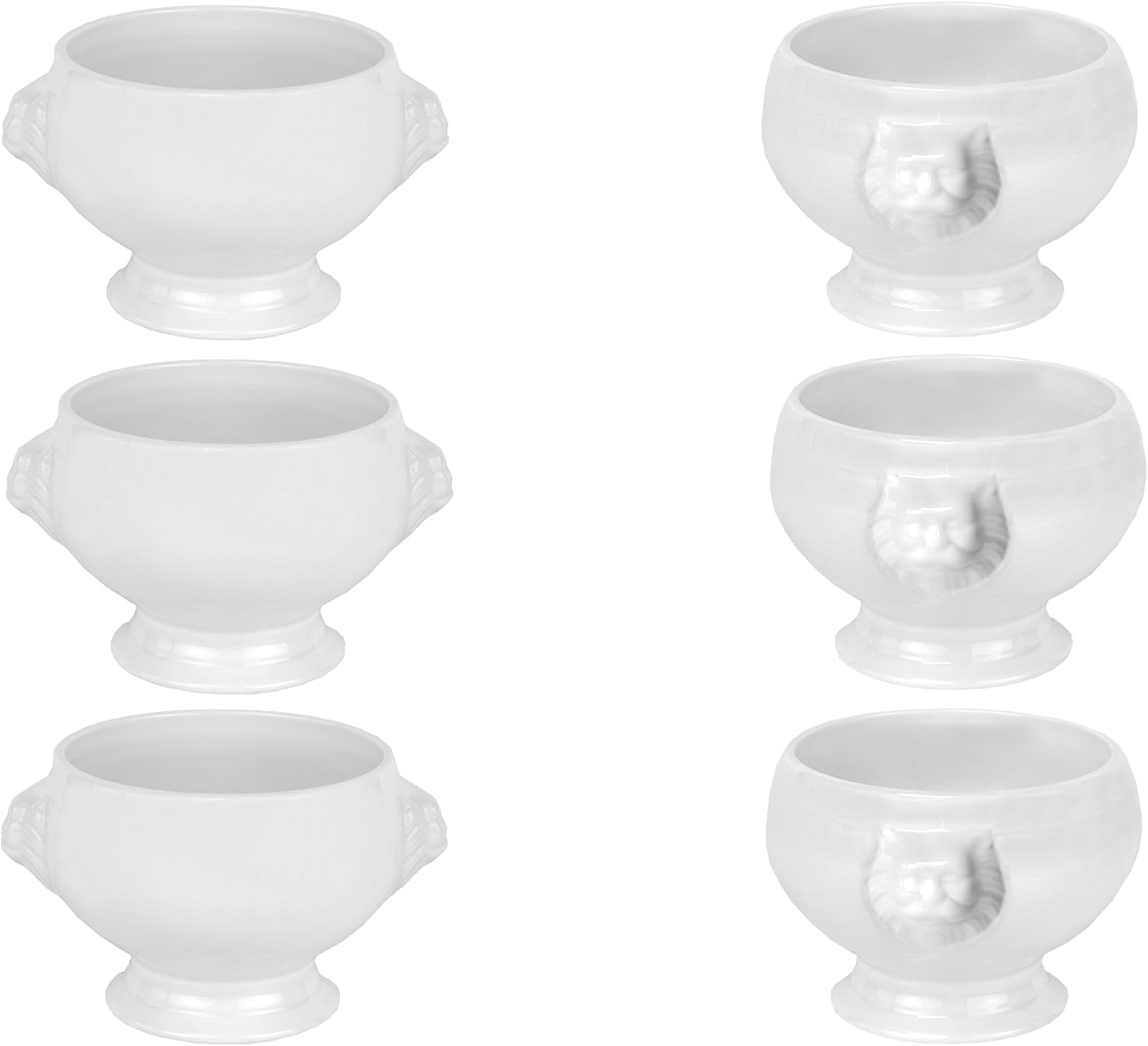 Van Well 6er Set Löwenkopfterrine - Suppentasse 0,4L