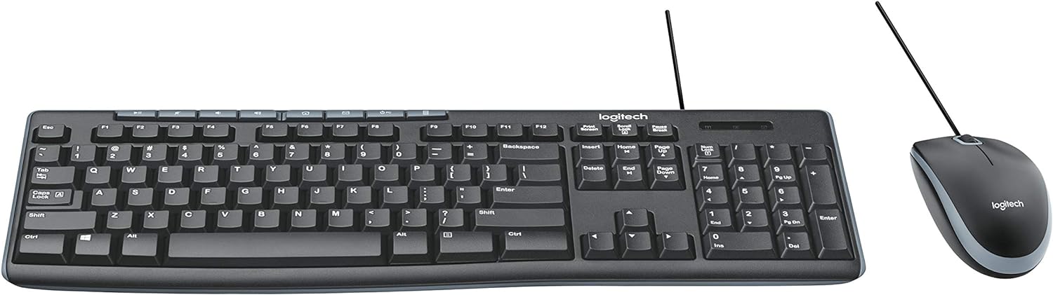 Logitech Media Combo MK200 Full-Size Keyboard and High-Definition Optical Mouse: Electronics