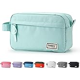 Sooez Original High Capacity Pencil Case, Big Pencil Bag Pouch Organizer | Pen Case Aesthetic Supply for Girls Adults, Portable Journaling Supplies with Easy Grip Handle &amp; Loop, Mint Green