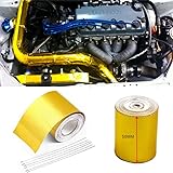 2EXTREME Hitzeschutzband 10m - Basaltfaser Auspuffband Bis 1450°C Mit Kabelbinder