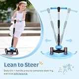 YOLEO 3-in-1 Children`s Scooter with Removable Seat LED Wheels Height Adjustable view 5