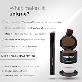 THICK FIBER Root Touch Up Powder Light Brown 4g with Brush & Mirror view 8