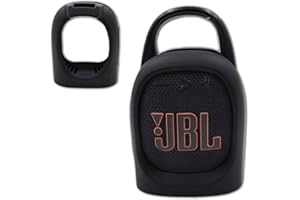 xcivi Silicone Cover Case for JBL Clip 5 - Ultra-Portable, Waterproof&Dustproof Bluetooth Speaker, Protective Soft Skin Sleeve for JBL Clip 5 Speaker Accessories(Only Case) (Black)