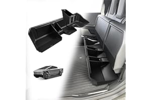 VaultsOnWheels Under Seat Storage Box Compatible with 2025 2024 Tesla Cybertruck Accessories Custom Fit Durable Detachable Rear Underseat Organizer