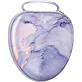 Fintie Hard Case for AirPods Max Headphone, Replacement Protective Travel Carrying Storage Bag with Auto Wake/Sleep for AirPods Max (Lilac Marble)