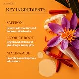 Auravedic Kumkumadi Sunscreen SPF 50 Face Serum 50ml Brightening Dark Spot view 8
