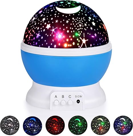baby rotating night light projector
