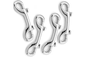 BIDEX 4PCS,Double Ended Snaps,3.5 Inch Zinc Alloy Trigger Metal Clip,Snap Hooks,for Pet Dog Leash, Water Bucket Hooks, Key Holder, Carabiner