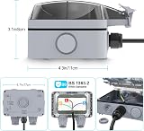 RICOKEY Weatherproof Outdoor Socket 2-Gang 3M Extension Lead IP66 view 4