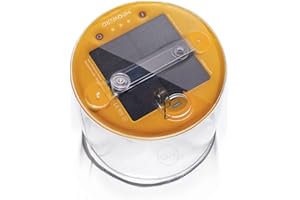 MPOWERD Luci Original: Solar Inflatable Camping Lantern Rechargeable via Solar or USB-C, 65 Lumens, Clear Finish + Warm LEDs, Lasts Up to 24 hrs, Waterproof, Camping, Backpacking, Emergencies