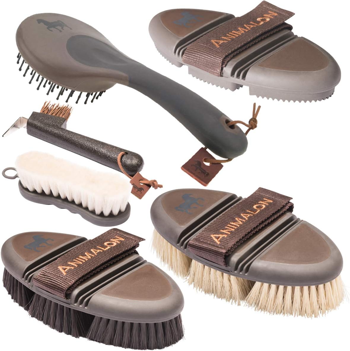 Kit De Brosses à Chaussures En Crin De Cheval - 2 Brosses Avec Manches En Bois Pour Nettoyer Et Polir Le Cuir