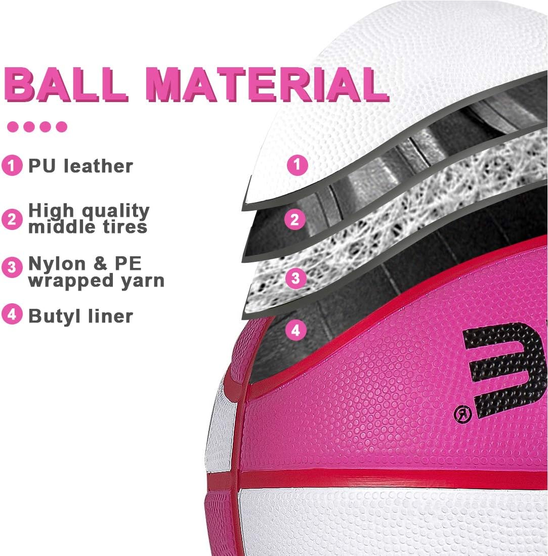 Wisdom Leaves Rubber Basketball(27.5") Size 5 for Kids/Youth : Sports & Outdoors