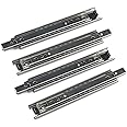 URBEST 2 Pairs 9" Full Extension Ball Bearing Telescopic Drawer Slides Slide Rails (9 inch)