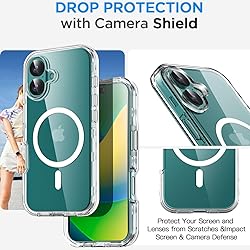 AICase for iPhone 16 Case Clear[Compatible with