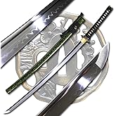 ShadowDancer Handmade Full Tang Katana Sword - Authentic T10/1095 Steel Blade with Real Hamon,Not L6 Clay Temper, and Sharp Edge - Perfect for Iaido, Martial Arts Practitioners