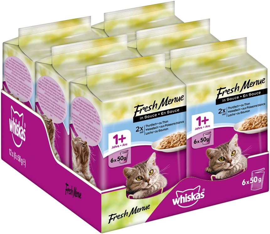 whiskas Mini Menu Cat Food for adult or older Cats, Different variants