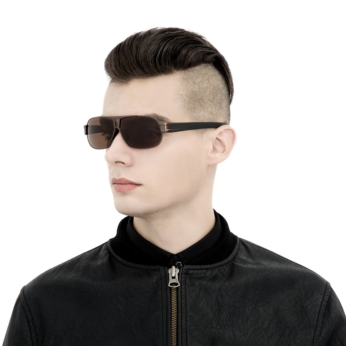 Zealme Polarized Aviator Sports Lightweight Durable Unbreakable Frame Anti Glare Baseball Cycling Fishing Golf Running Bicycle Polaroid Hiking Sunglasses (Coffee) 8516