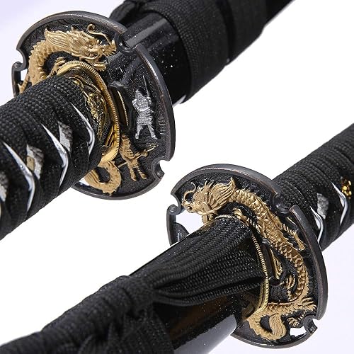 Real Sharp Katana Sword – Full Tang High Carbon Steel Blade, Handmade Japanese Samurai Sword For Collectors & Martial Arts