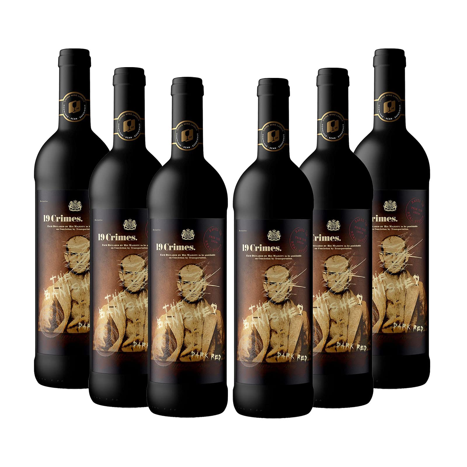 19 Crimes 'The Banished' Syrah Red Wine, 6 x 75cl