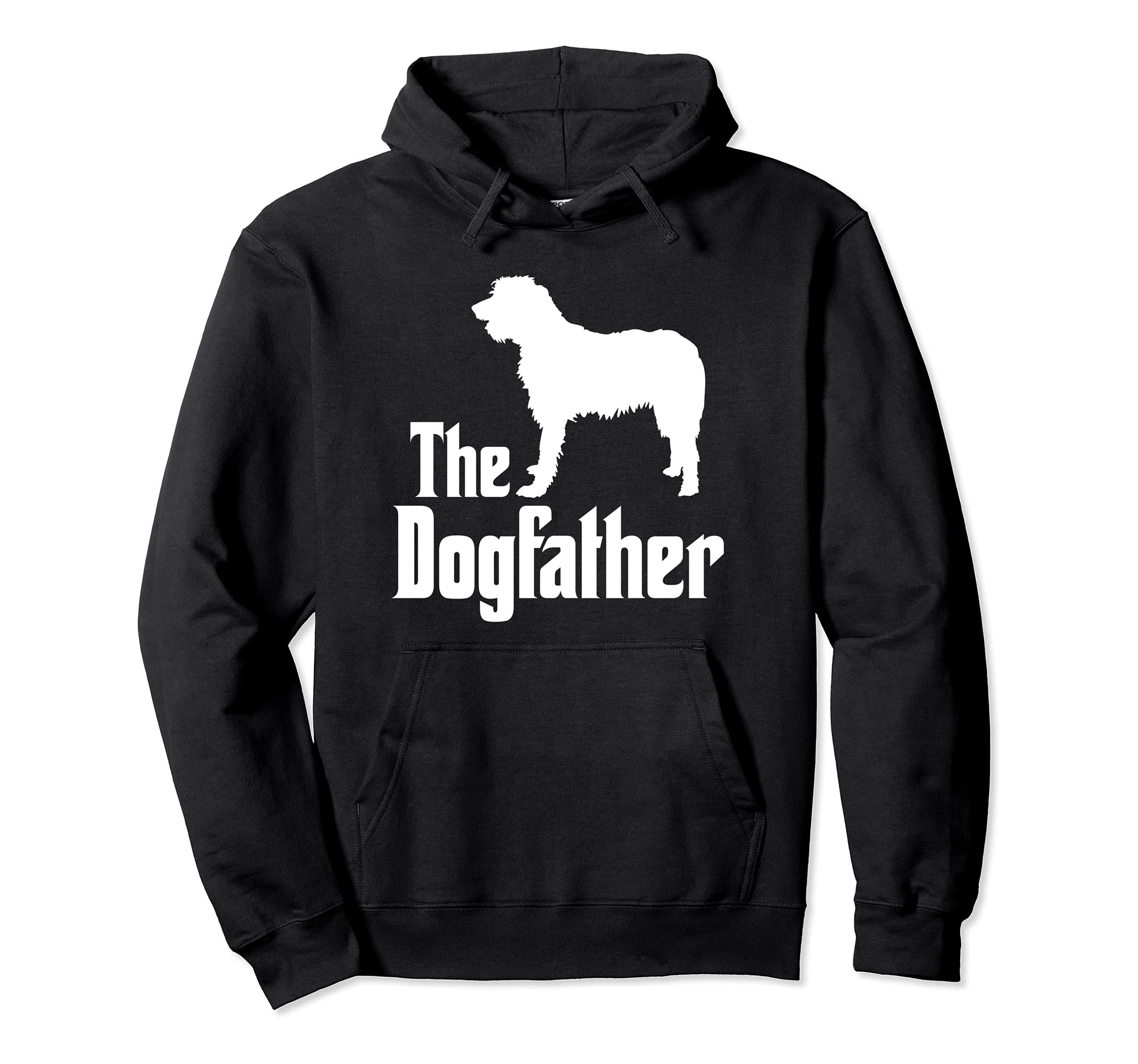 The Dogfather - funny dog gift, funny Irish Wolfhound Pullover Hoodie
