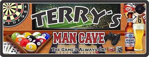 Amazon Com Personalized Man Cave Sign Game Room Decor Home
