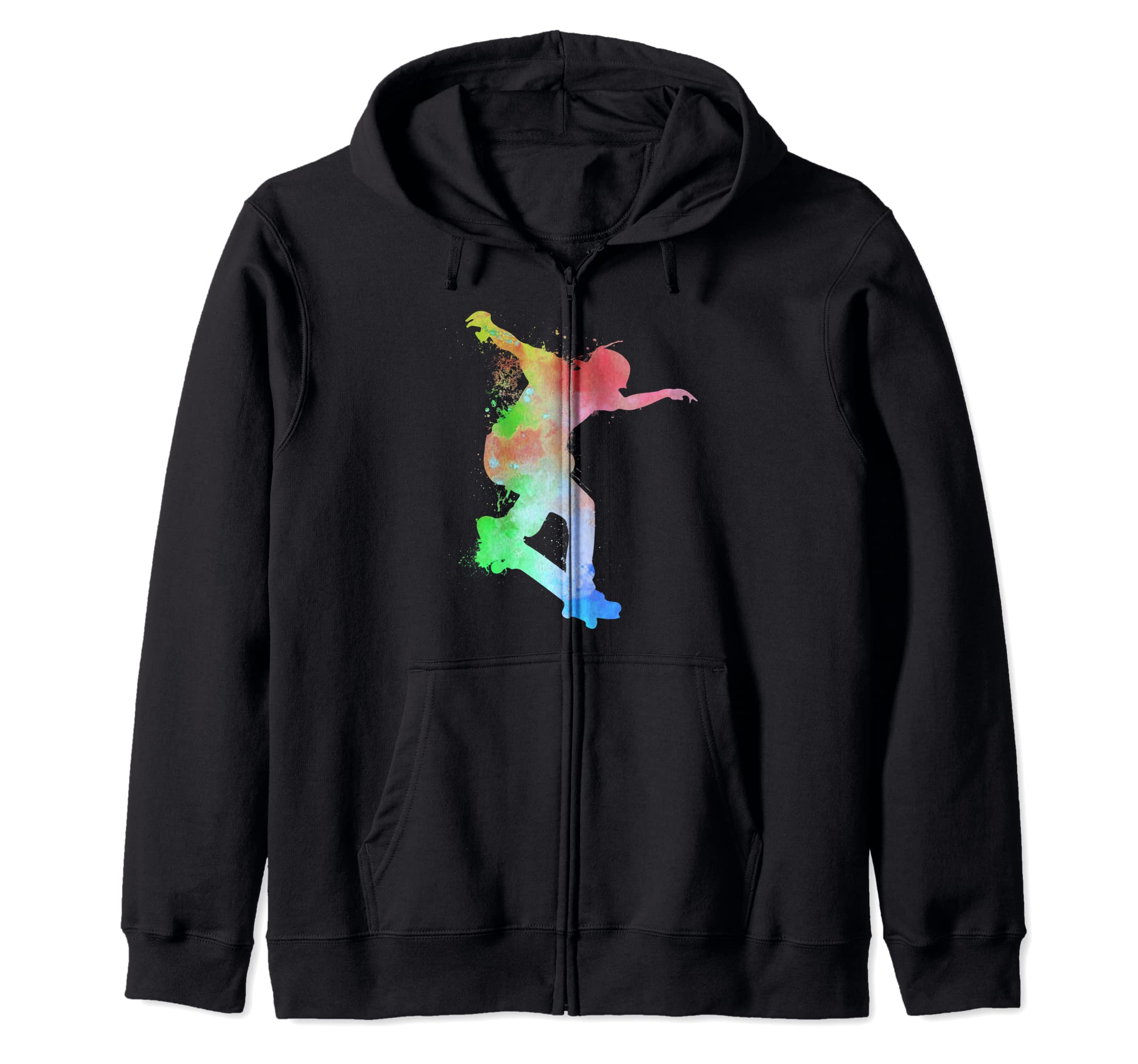 Skateboard Skateboarder Watersplash Skater - Skateboarding Zip Hoodie