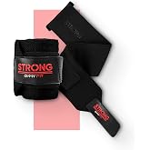 STRONG Wrist Wraps - Weightlifting Wrist Protection, Ideal for Gym Training, CrossFit - Men Workouts and Women Fitness