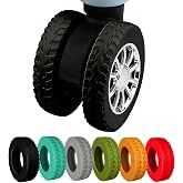 Aorotost 8Pcs Silicone Luggage Wheel Covers for 2-2.4
