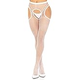 Leg Avenue Women's Fishnet Suspender Pantyhose