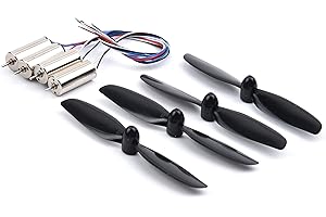 YoungRC 8520 Coreless Motor 8.5 x 20mm Brushed Motors + 75mm CW CCW Propeller for DIY Micro QX95 QX110 Quadcopter RC Drone